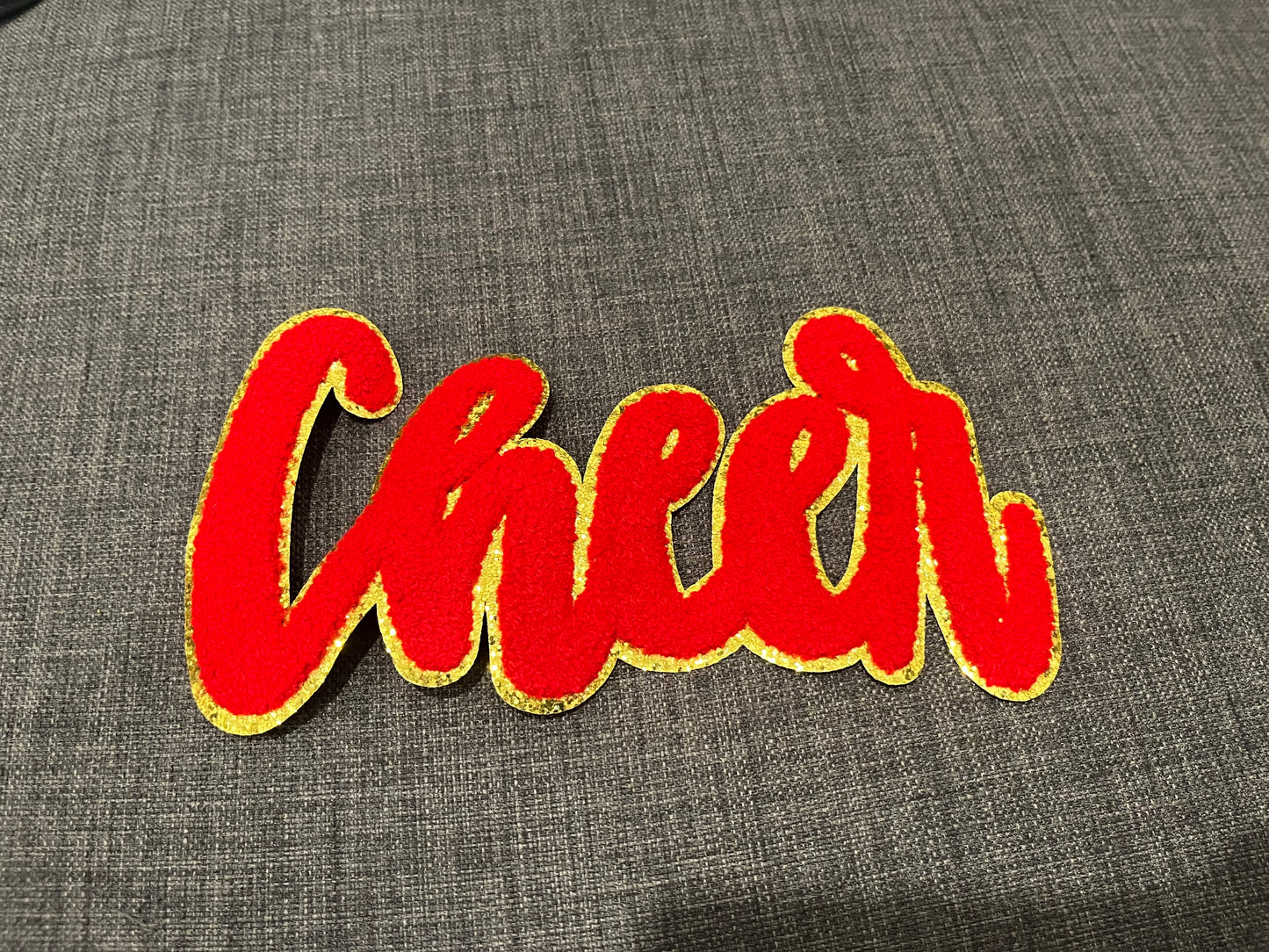 Red Cheer Patch