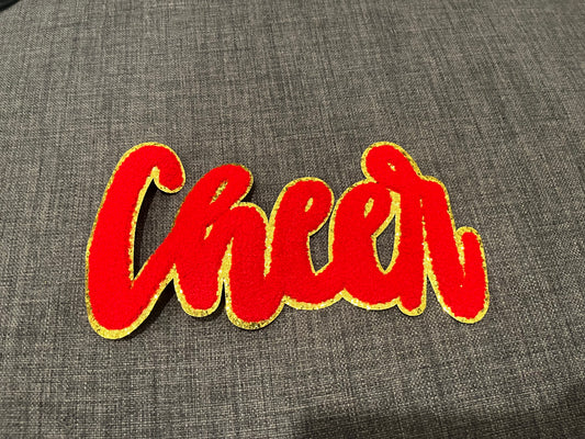 Red Cheer Patch