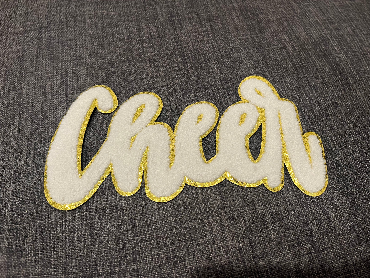 White Cheer Patch