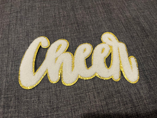 White Cheer Patch